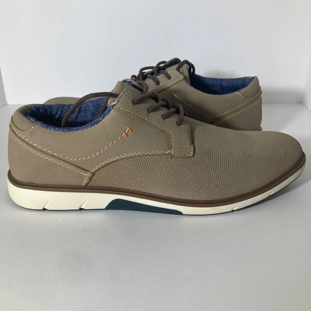 Mens London Underground Morrow Plain Toe Oxford Shoe Tan 11M